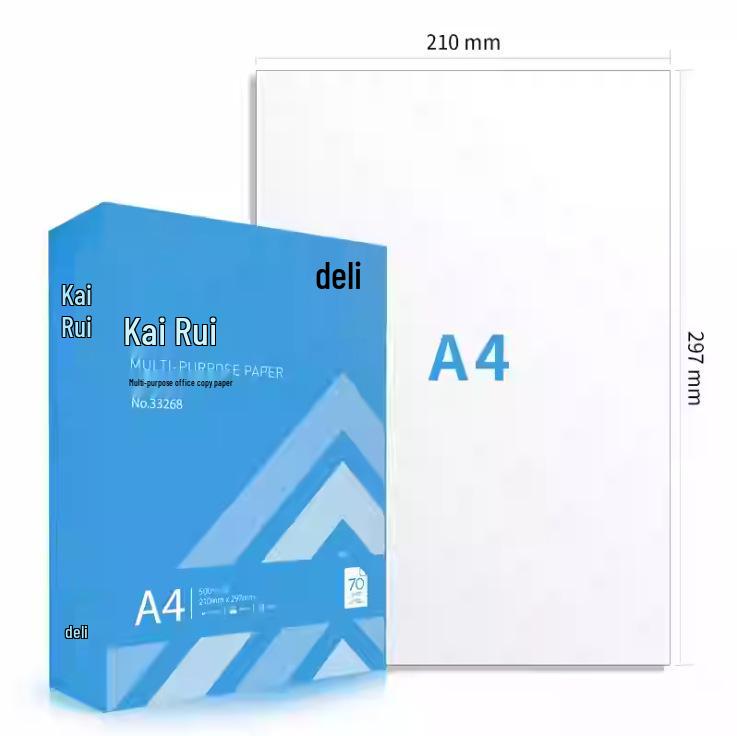 Carta Bianca Deli A4 70g e 80g, Design Venature Legno, Schizzo Studente, Stampa Fronte/Retro Spessa