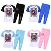 Kpop Demon Hunters Print Toddler Pajama Suit With Soft Cotton Material For Comfortable Nightwear