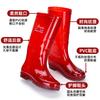 Thickened Non-inner Beef Tendon Sole Long Tube Non-slip Rubber Shoes, High Tube Labor Insurance Industrial and Mining Quick-drying Brown