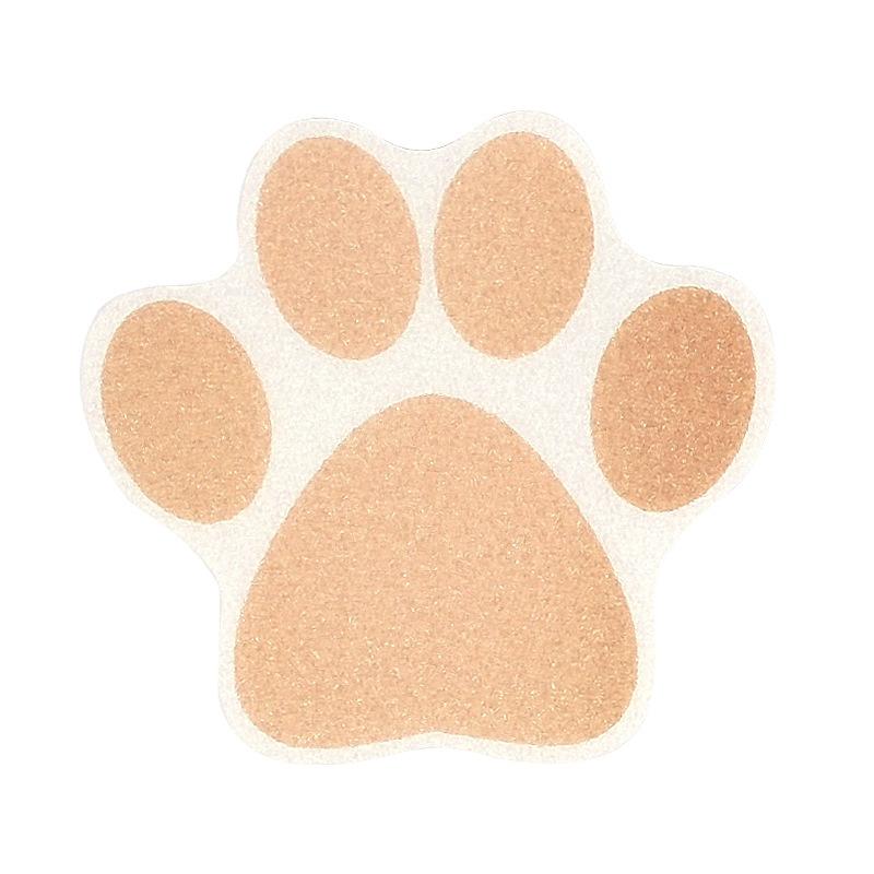 Bathroom Bathtub Waterproof and Non-marking Strong Self-adhesive Children's Anti-skid Sticker Dog Paw Print Cartoon Three-color Anti-skid Sticker
