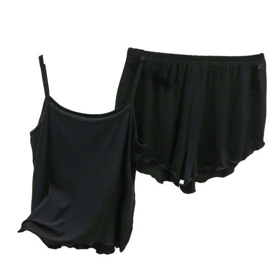 2 Teile/satz Camisole Shorts Set Rückenfreies Schlafen Gemütliche Chic Einfarbig Sling Top Shorts Nachthemd Homewear