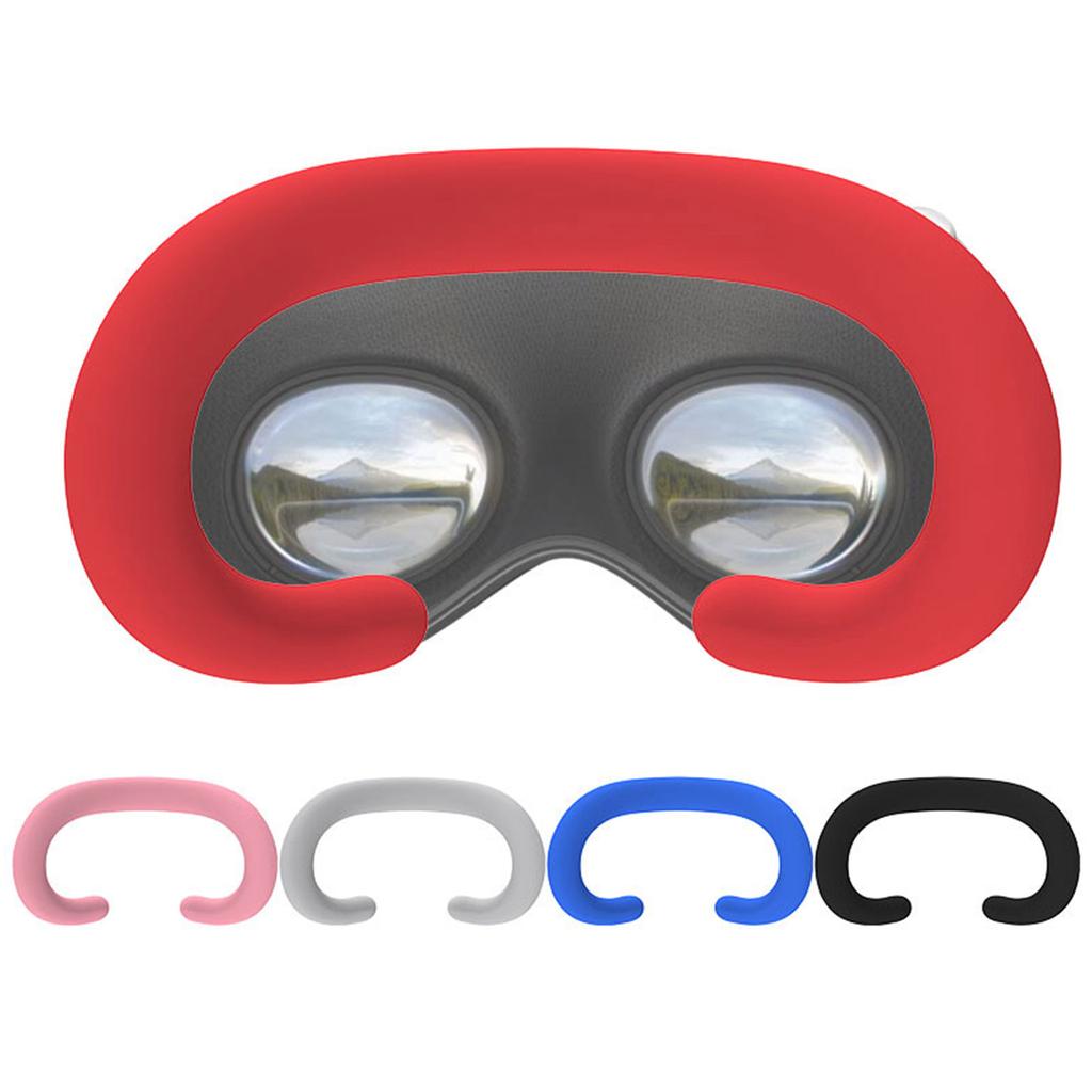 Silicone VR Face Mask for Vision Pro VR Headset Anti-Leakage Virtual Reality Headset Cushion Light Blocking Protector