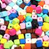 10pcs/Lot Acrylic Square Shape Beads Baking Varnish Cube Spacer Bead for DIY Original Bracelet Necklace Charms Jewelry Making