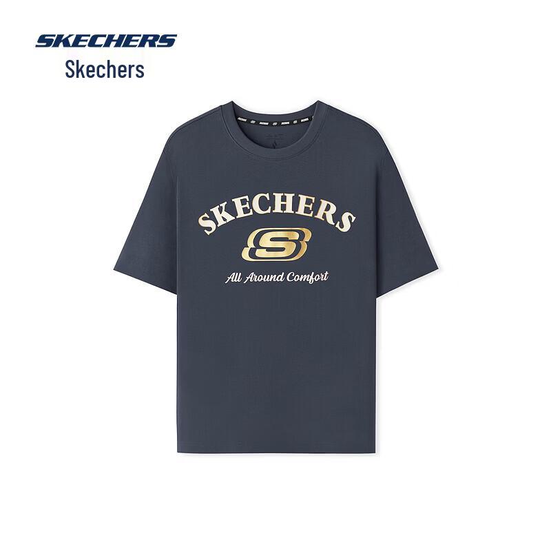 Skechers Unisex Knitted Short Sleeve T-Shirt S