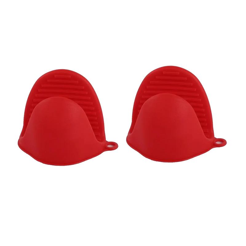 2Pcs Oven Gloves Silicone Heat Resistant Cooking Pinch Mitts Potholder For Kitchen Cooking & Baking