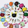 1 Pcs Simple And Fashionable Leather Crab Car Keychain Bag Creative Headphone Bag Pendant Accessories