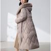 Sleeves Detachable Fashion Woman Parkas Winter Long Coats With Belt Hooded Thick Female Jackets