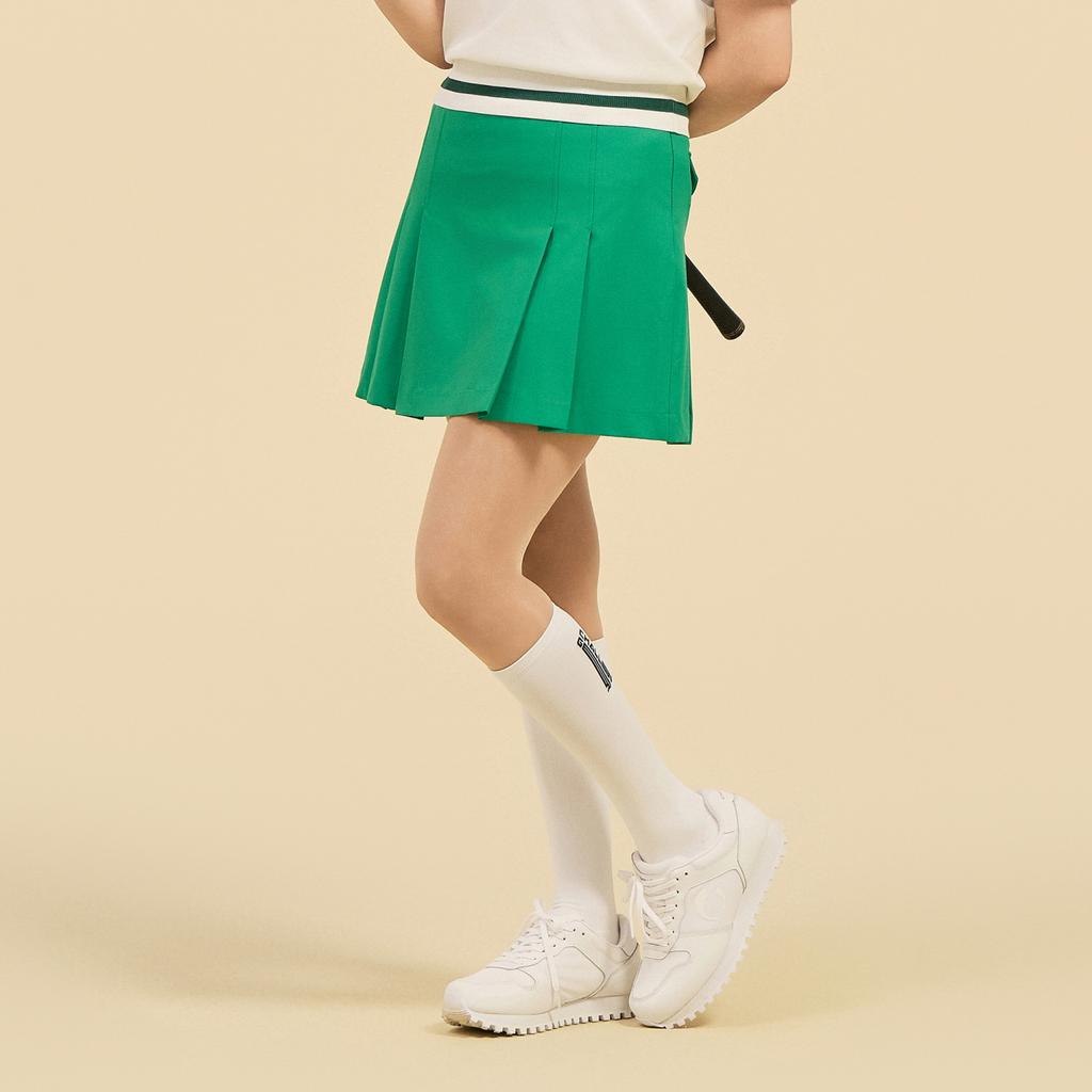 CHALLENGER Women'S A-Line Simple Pleated Culottes Green