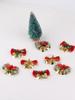 Azabu Christmas Mini Bells & Bow Tree Ornament for Wreath & Room Decor