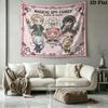 Spy Family Wall Tapestry Aesthetic Wall Hanging Printed Fabric Blanket Decorative Tapestries For Bedroom Living Room Home Decor