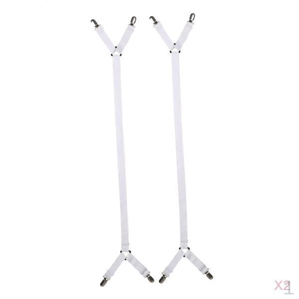

4x Durable Bed Sheet Straps, Suspender Clips, Holding Sheets