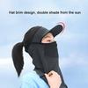 Outdoor Sunscreen Fishing Suns Anti UA  Protection Face Neck Flap Sun CapHeadband Sun Rain Hat Fishing Hiking Cap