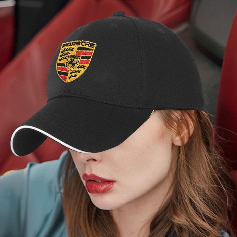Fashion Men Women Car Decoration Baseball Cap Car Logo Sun Hat For Porsche Boxster Cayenne Panamera Macan Cayman 911 918 996 917 991
