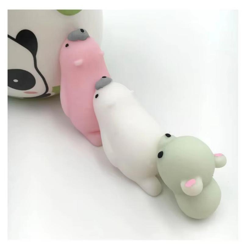 Squishy Djur Antistressleksaker Slemmiga Klämleksaker Söt Antistressboll Abreakt Mjuka Klibbiga Stresslindring Roliga Leksaker För Barn