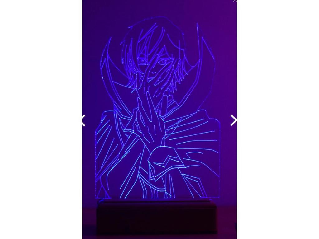 Anime Code Geass Lelouch Veilleuse 16 couleurs