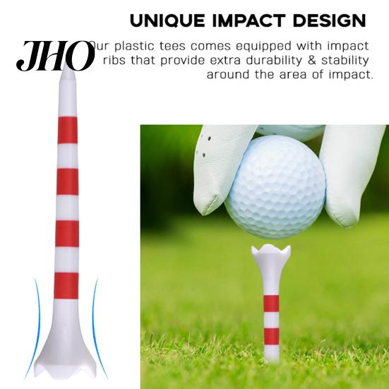 Short Golf Tees 20Pcs High Stability Low Friction Unbreakable Lightweight Simple Installation Training Tools
