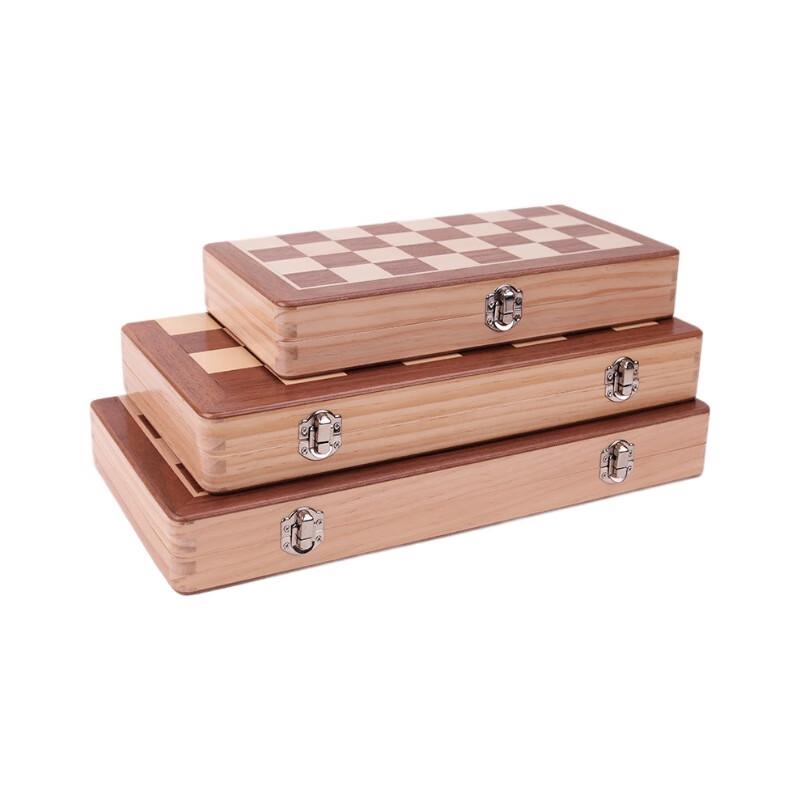 Brangdy Wooden Folding Magnetic International Chess Set