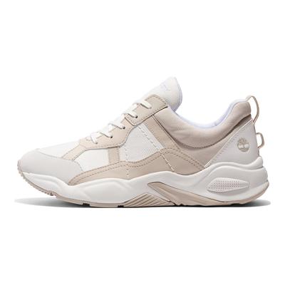 Delphiville Leather Fabric Mesh Sports Casual Shoes Women Sneakers White A42HQL77