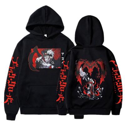 Ubrania Anime Black Clover Bluzy z Nadrukiem Asta