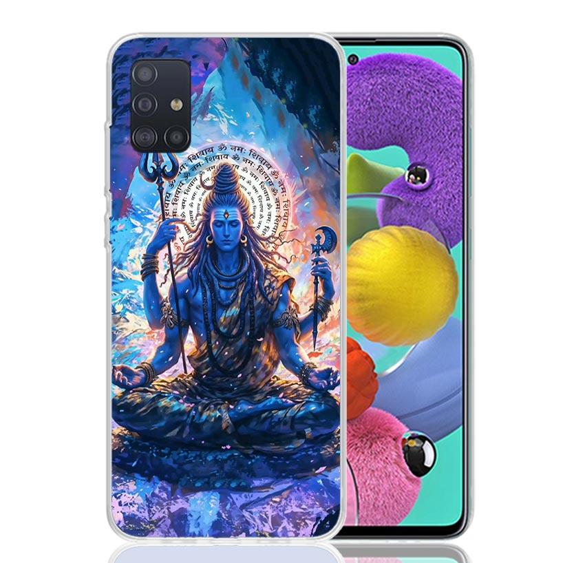 Lord Shiva Hindu God Buddha India Phone Case For Samsung Galaxy A52 A32 A22 A12 A02S A50S A30S A51 A31 AA71 Note 20 Ultra 10 S10