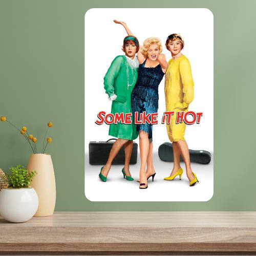 Some Like It Hot Metal Movie Poster Sign 20x30cm(7.8x11.8inch)