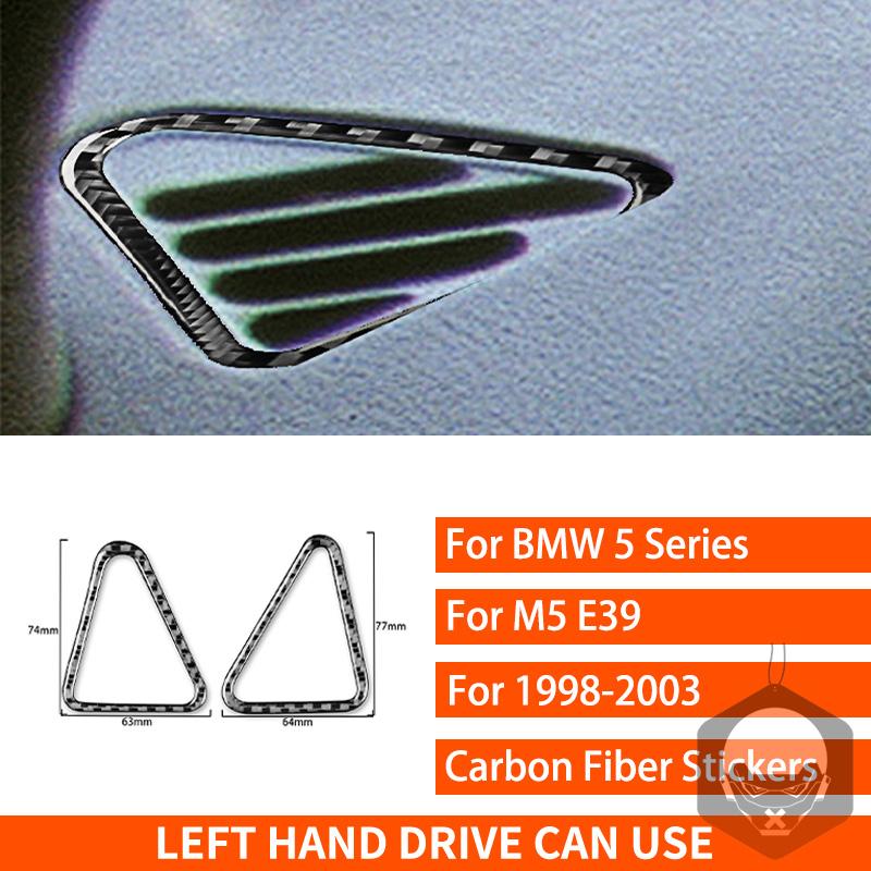 For BMW 5 Series M5 E39 1998-2003 Real Carbon Fiber Sticker Radio AC CD Shift Door Lift Panel Car Accessories Ide Decorative