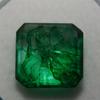 Natural Green Emerald Loose Gemstone 9 Ct Square Cut for Jewelry Making and Gem Collections