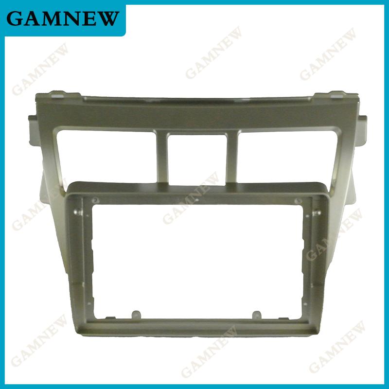 

9-дюймовая автомобильная рамка-фасция, адаптер, комплект панели для установки в приборную панель Android-радио для Toyota Vios Belta Yaris Vitz 2008-2013 Only Frame