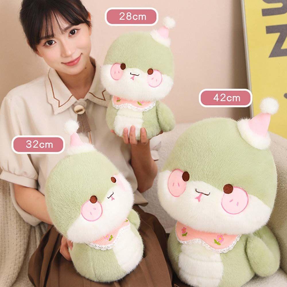 Stuffed 2025 Snake Year Mascot Toy Soft Lucky Snake Plushies Doll  Company Annual Meeting