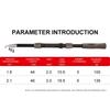 Fiberglass Material Fishing Rod 1.8m 2.1m Length Spinning Reel Spinning Reel Kit Telescopic Design Telescopic Pole Set