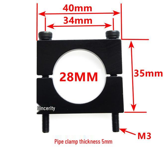 Double Hole Aluminum Alloy Tube Clamp - Air Line Panel Bracket for 1/4, 3/8, 1/2 Inch