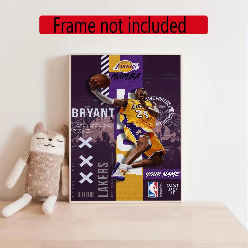 Kobe Personalized Name Diamond Paintings Mosaic Wall Round Diamond Art Painting Kits Embroidery Crystal Accessories Frameless
