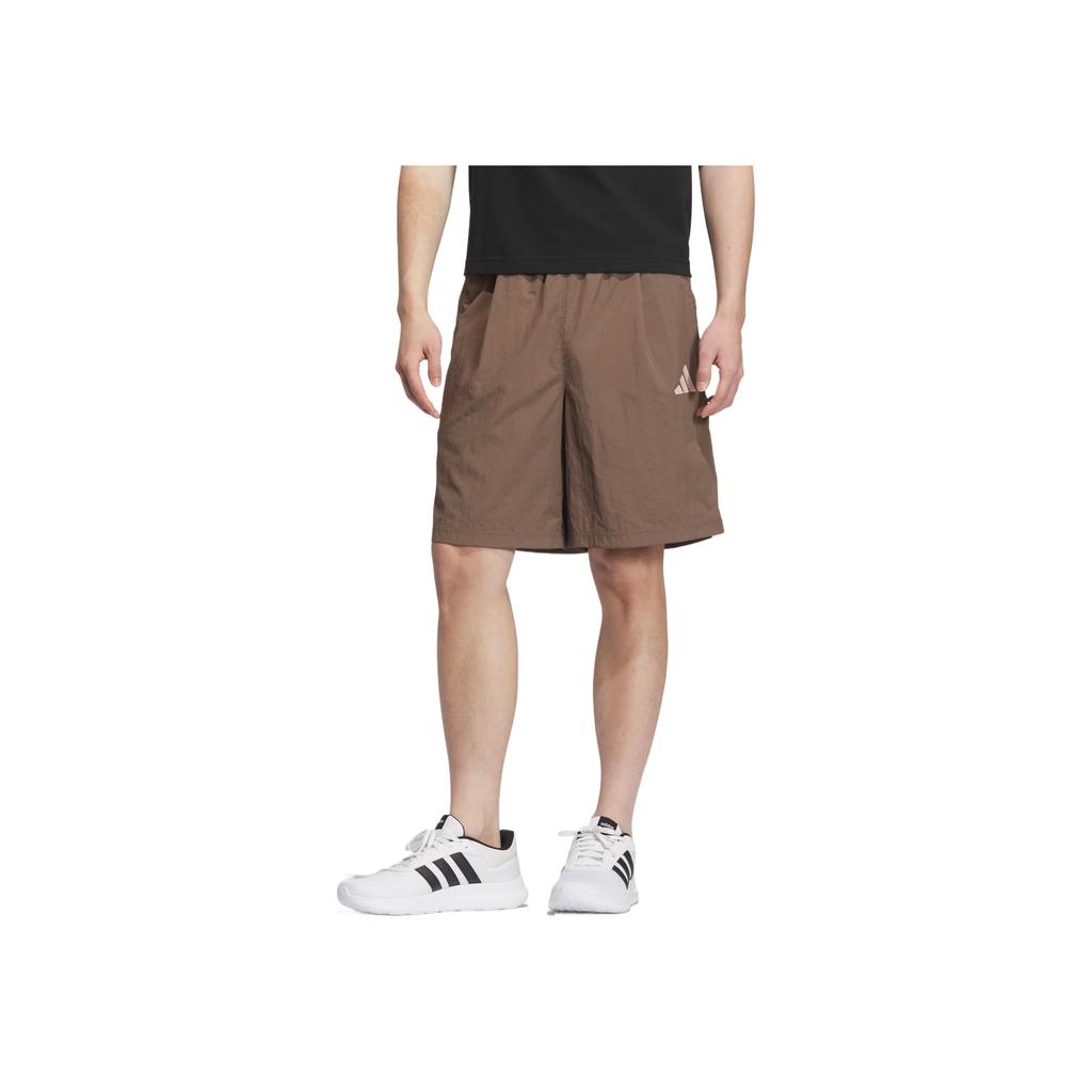 Adidas Gfx Lace Solid Color Versatile Casual Shorts Men Shorts Rock-Layer-Deep-Earth-Brown KF0135