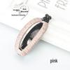 Pinza per Capelli Nera a Forma di Arco Ponte Stile Coreano - Torsione in Tessuto Avvolto Banana e Accessori in Plastica Resina