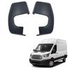 Car Door Side Mirror Shells Matte Black Rearview Wing Mirror Cap Parts For Ford Transit/Tourneo Custom 2012-2019
