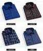 Men's Trendy Plaid Slim Fit Long Sleeve Shirt - Comfortable & Casual.
