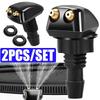 1/2Pcs Car Windshield Wiper Washer Spray Nozzle Fits Most Car Models Car Dual Holes Windshield Washer Nozzle Water Spray
