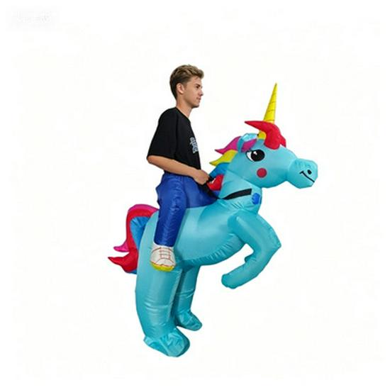 Heißverkaufendes Halloween Einhorn aufblasbares Kostüm für Bühnenpartys und Cosplay