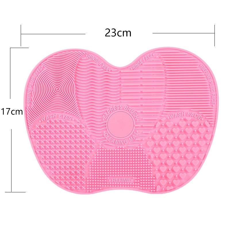 RANCAI 1Pcs Big Silicone Brush Cleaning Mat Make Up Brush Cleaner Brushes Cleanser Cosmetic Clean Tools For Eyes Face Brushes