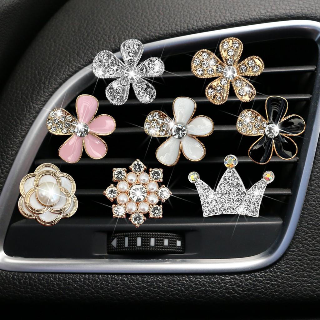

Air Car Vent Accessories Metal Flower Perfume Clip Interior Ornament Freshener