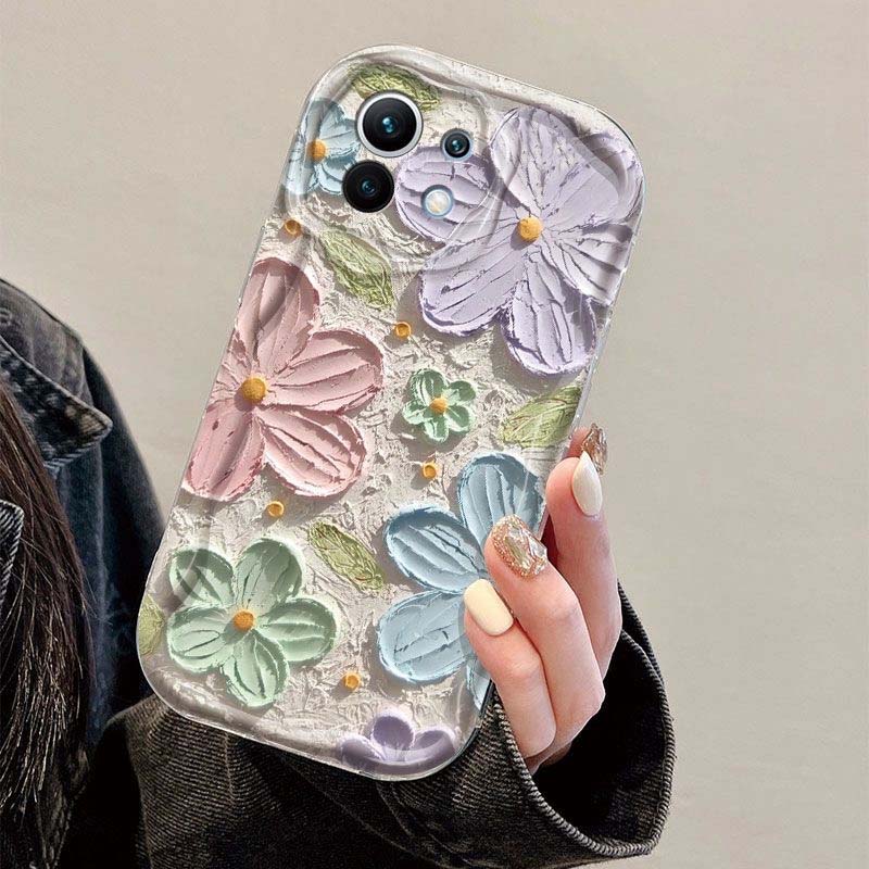 For Huawei Honor 400 200 Pro 90 Lite X9D X7D X9B X8C X8A X8B X7B X6A X6C X5C X6B X7A X5B X8 X5 Plus X9C Oil Painting Flower Case