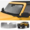 Doppelseitige Aluminiumfolie Sonnenschutz und Wärmeisolierung Auto Halb-Abdeckung Sonnenschutz Visier Geeignet für Auto Sonnenschutz Frontgetriebe