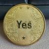 Yes or No Decision Coin Souvenir Commemorative Coin Collection Lucky