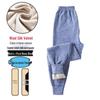 Boys' Warm Plus Velvet Thickened Pants: Medium & Large Sizes, Teen One-Piece for Fall/Winter School Wear