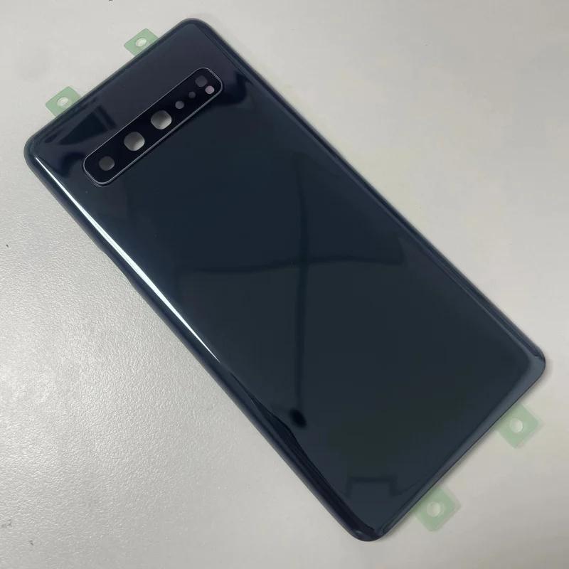 For Samsung Galaxy S10 5G SM-G977B G977f Battery Back Cover Rear 3D Glass Panel Housing Case Camera Lens Replace