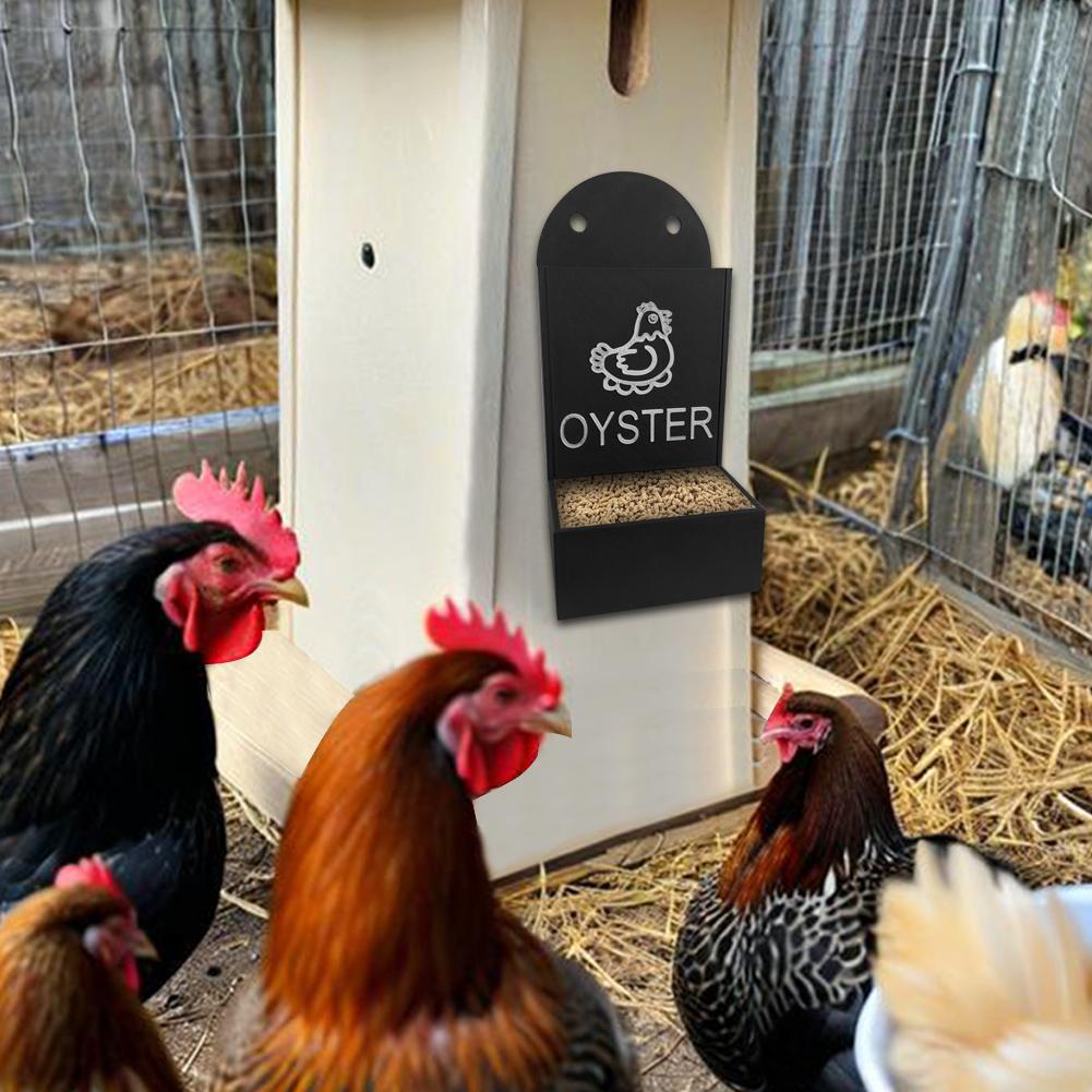 Chicken Feeding Trough Precision Nutrition Oyster Shell Feeder No Waste Design Automatic Chicken Feeder Chicken Coop Accessories
