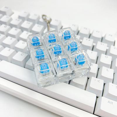 High Transparency Decompression Button Mechanical Keyboard Pinch Music Finger Boring Decompression Button Vent Keychain