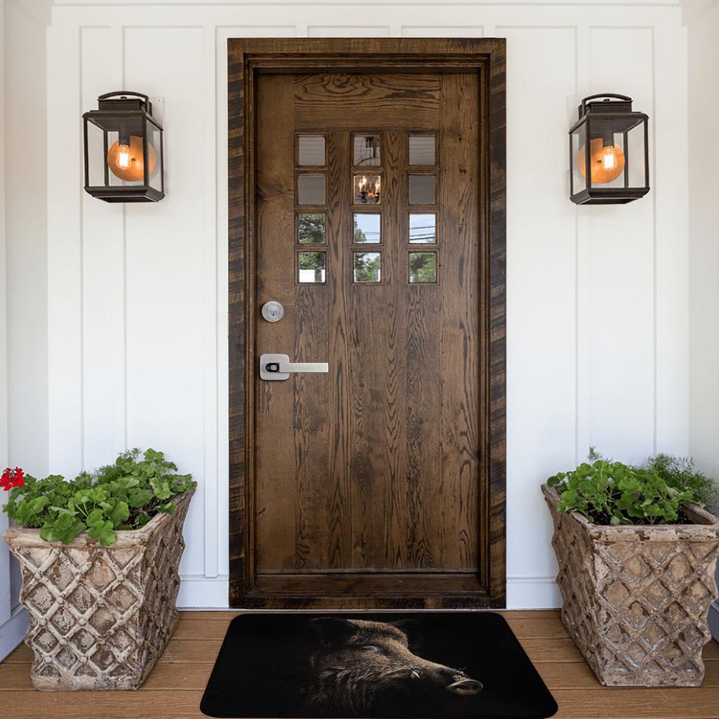 Wild Boar Doormat Anti-Slip Entrance Bath Kitchen Door Floor Mat Toilet Rug Carpet Footpad