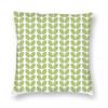 Leaves Green Square Pillowcase Polyester Linen Velvet Creative Zip Decor Throw Pillow Case Room Cushion Case