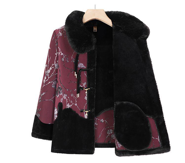 Fleece-Lined Autumn/Winter Jacket for Elderly Women